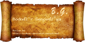 Bodnár Genovéva névjegykártya